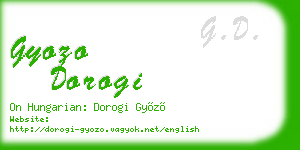 gyozo dorogi business card